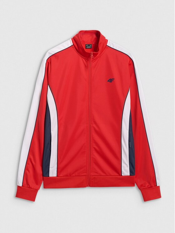 4F 4F Μπλούζα 4FRAW25TSWSM2459-62S Κόκκινο Regular Fit