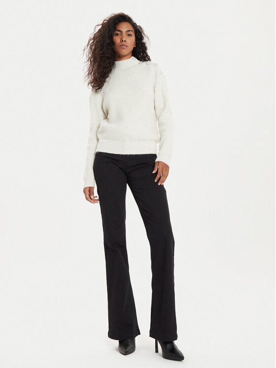 Morgan Morgan Rollkragenpullover 232-MSTORI Écru Regular Fit