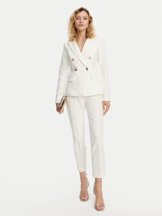 Morgan Morgan Čino bikses 251-PKY.F Balts Slim Fit
