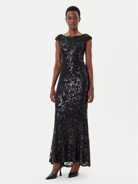 Rinascimento Rinascimento Rochie de seară CFC0125132003 Negru Slim Fit