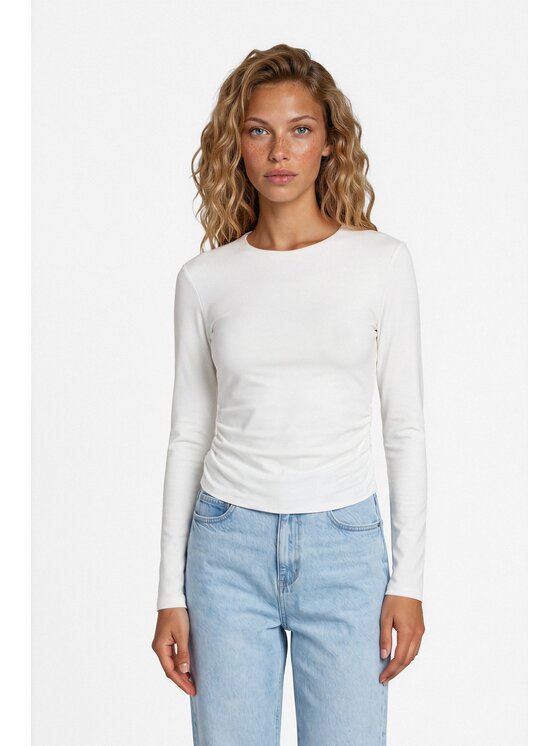 LE POSSÉ LE POSSÉ Halenka LBZM Bílá Slim Fit