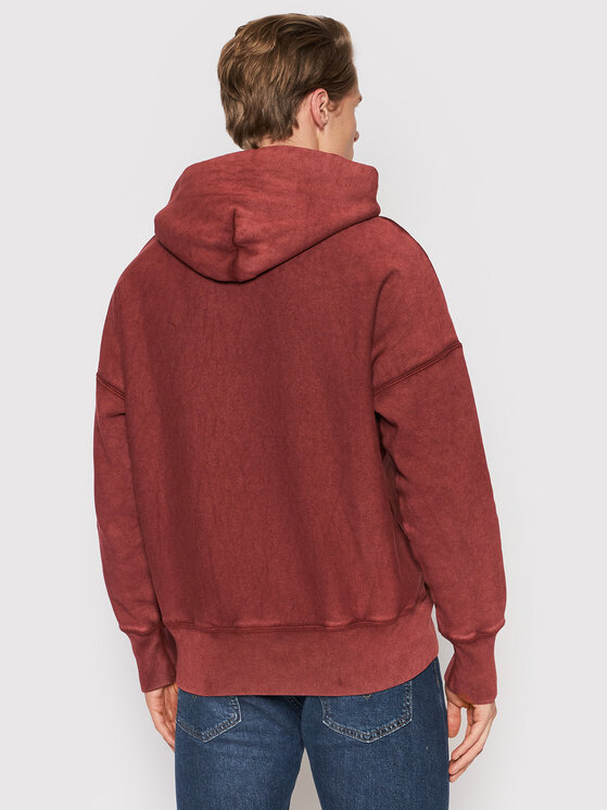 Champion Felpa Acid Wash 216489 Bordeaux Oversize