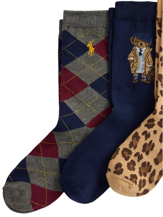 Polo Ralph Lauren Polo Ralph Lauren 3er-Set hohe Kindersocken 448P03258001 Bunt