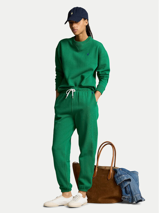Polo Ralph Lauren Polo Ralph Lauren Spodnji del trenirke 211943009010 Zelena Regular Fit