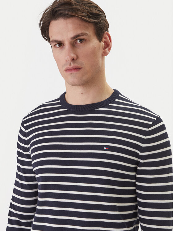Tommy Hilfiger Tommy Hilfiger Sweter Essential MW0MW39999 Granatowy Regular Fit