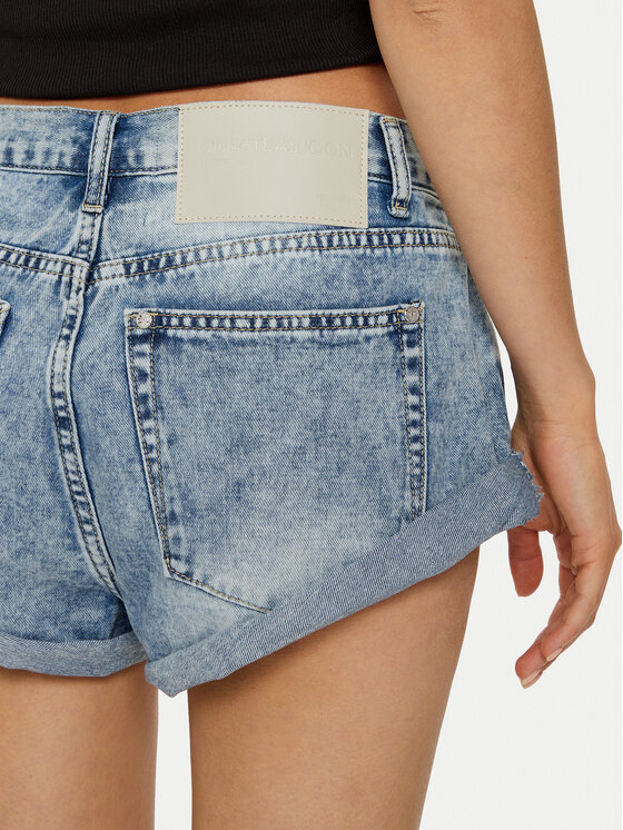 One Teaspoon One Teaspoon Pantaloncini di jeans Bandits 26701 Blu Regular Fit