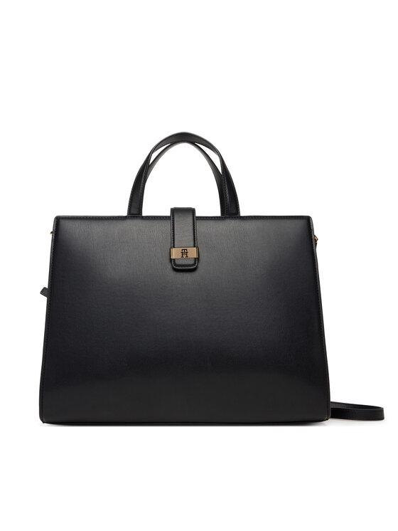Tommy Hilfiger Tommy Hilfiger Táska Th Heritage Satchel AW0AW18287 Fekete