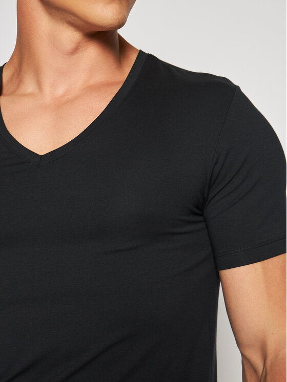 Hanro Hanro Unterhemd Superior 3089 Schwarz Slim Fit