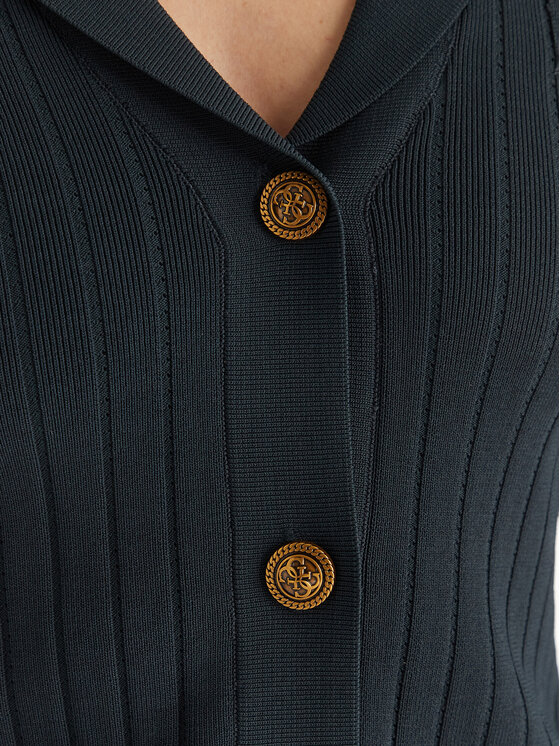 Guess Guess Strickjacke W5YR11 Z0130 Grün Regular Fit