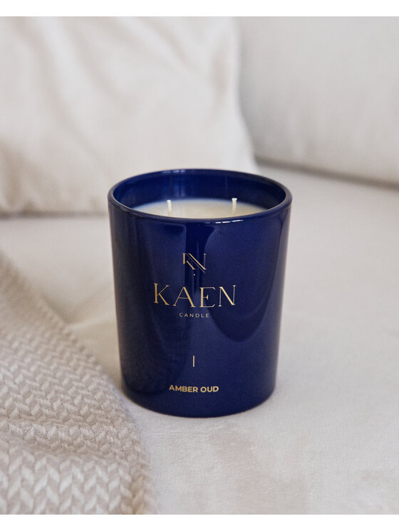 KAEN CANDLE KAEN CANDLE Świeca zapachowa KAEN CANDLE | Amber Oud Granatowy