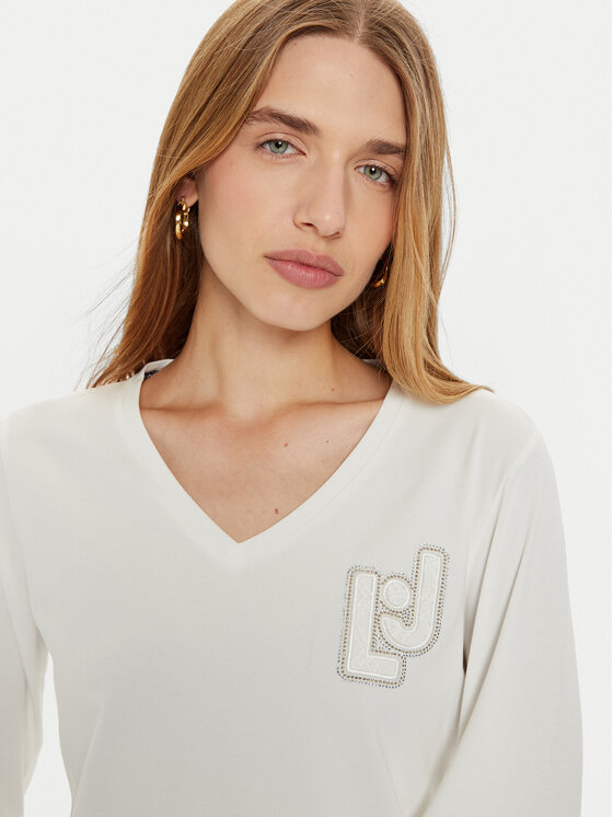 Liu Jo Sport Liu Jo Sport Μπλουζάκι TF4211 JS088 Λευκό Regular Fit