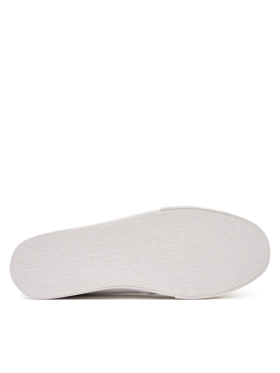 Tommy Hilfiger Tommy Hilfiger Αθλητικά Signature Midsole Lace-Up Trainers With Leather FM0FM05814 Λευκό
