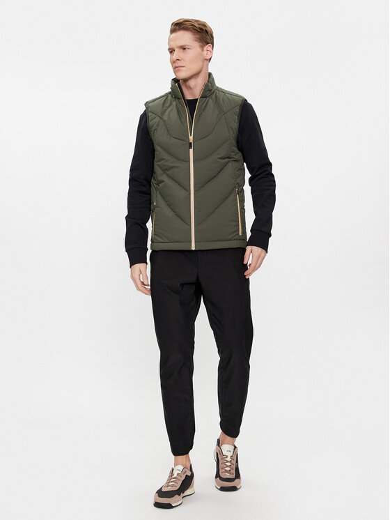 BOSS BOSS Vest V_Titanium 50504776 Roheline Regular Fit