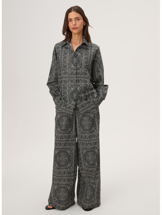 LEBRAND LEBRAND Koszula Meryl Czarny Oversize