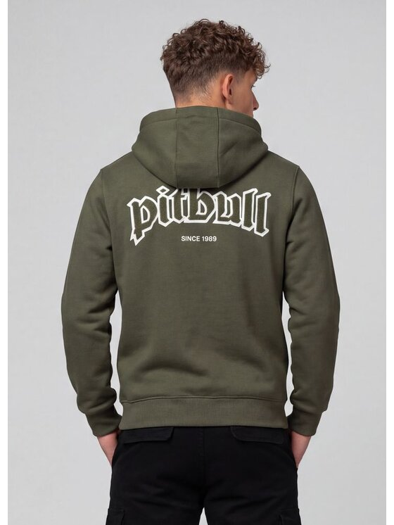 PITBULL PITBULL Bluza RUFFIN RING Zielony Regular Fit