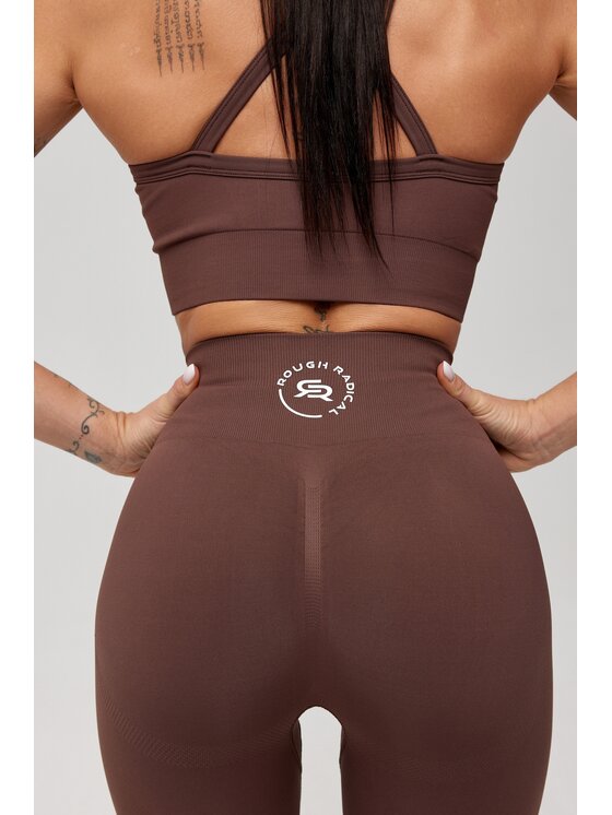 ROUGH RADICAL ROUGH RADICAL Legginsy SEAMLESS CLASSIC Brązowy Slim Fit