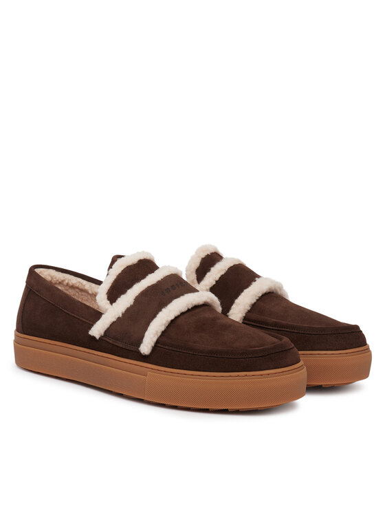 Inuikii Inuikii Scarpe basse Shearling Loafer 2006.003.0011 Marrone scuro