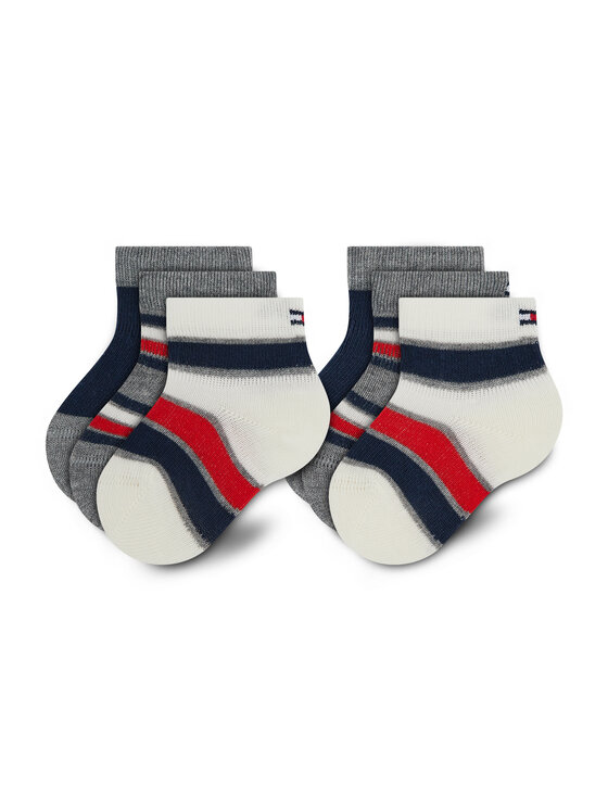 Set de 3 perechi de șosete lungi pentru copii Tommy Hilfiger 701210509 Colorat