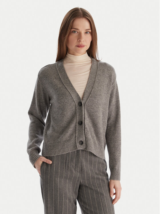 Marella Kardigan Blazer 2525346032 Szary Regular Fit