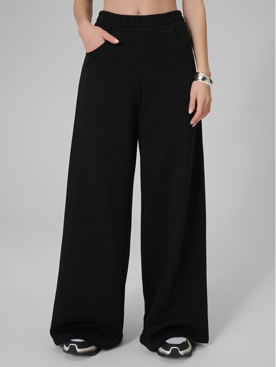 4F 4F Pantaloni da tuta 4FRSS26TTROF2011-20S Nero Loose Fit