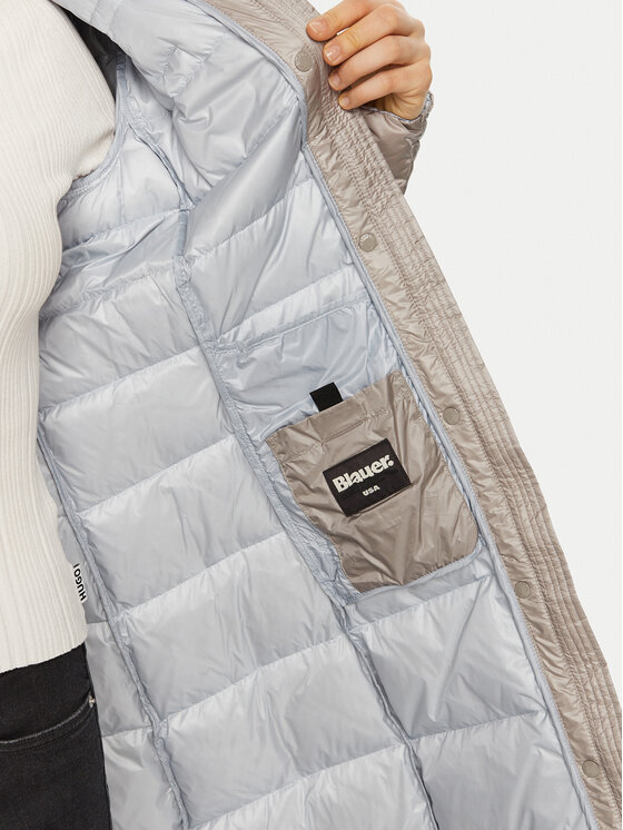 Blauer Blauer Pernata jakna 24WBLDK03040 Srebrna Regular Fit