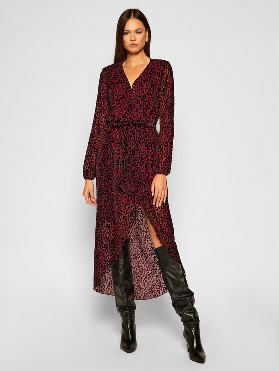 Silvian Heach Silvian Heach Coctailkleid PGA20805VE Dunkelrot Regular Fit