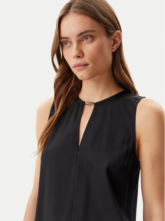 Calvin Klein Calvin Klein Top K20K208190 Czarny Regular Fit