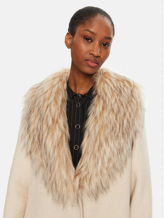 Luisa Spagnoli Luisa Spagnoli Вовняне пальто Supplica 541206 Бежевий Regular Fit
