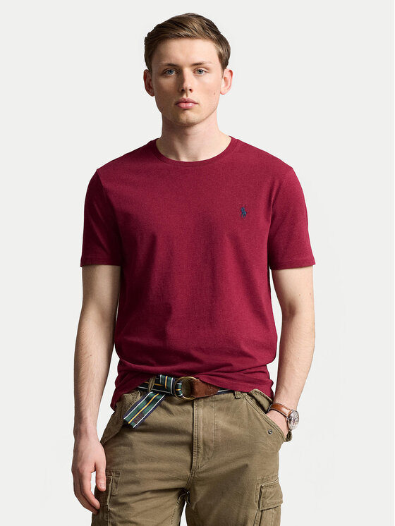 Polo Ralph Lauren Tricou 710671438391 Roșu Custom Slim Fit