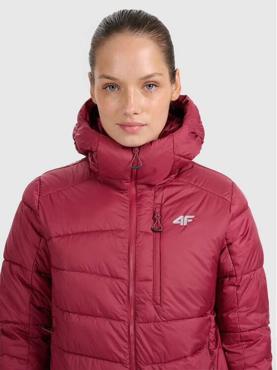 4F 4F Kurtka wielofunkcyjna HALNY Bordowy Regular Fit