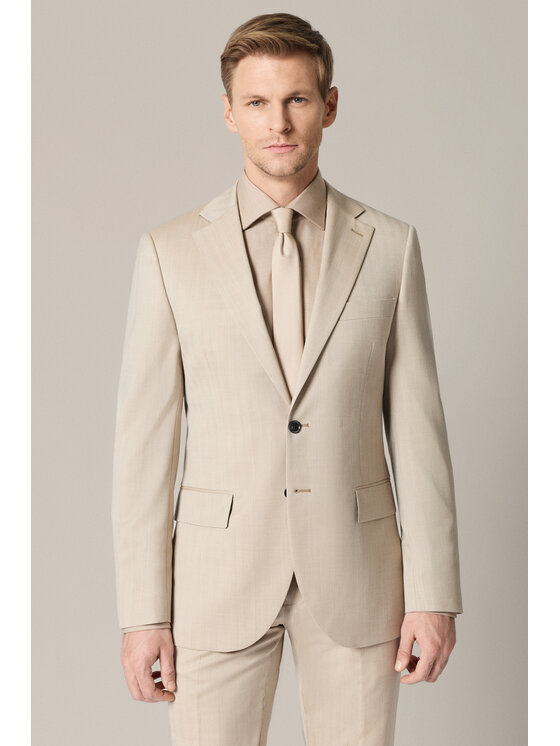 Lancerto Lancerto Garnitur Barakaldo GA073126000012 Beżowy Slim Fit