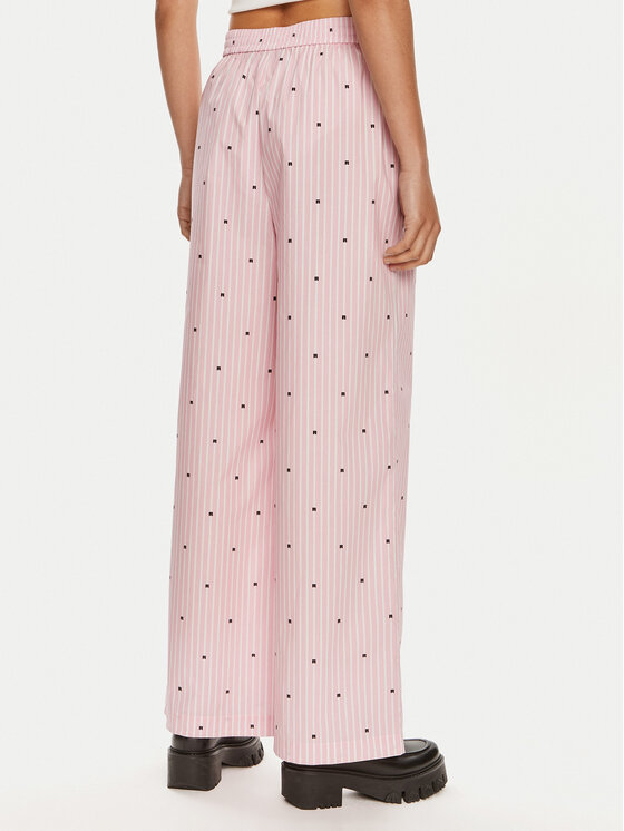 ROTATE ROTATE Pantaloni di tessuto 1125002976 Rosa Straight Fit