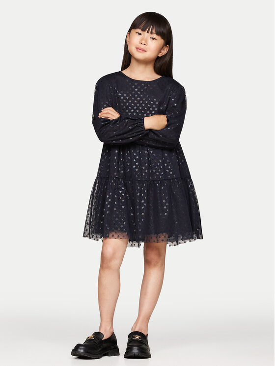 Gyerek Elegáns ruha Tommy Hilfiger, Méret: 14Y, Sötétkék, KG0KG08210 D