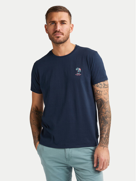 Petrol Industries Petrol Industries T-Shirt M-1050-TSR644 Granatowy Regular Fit
