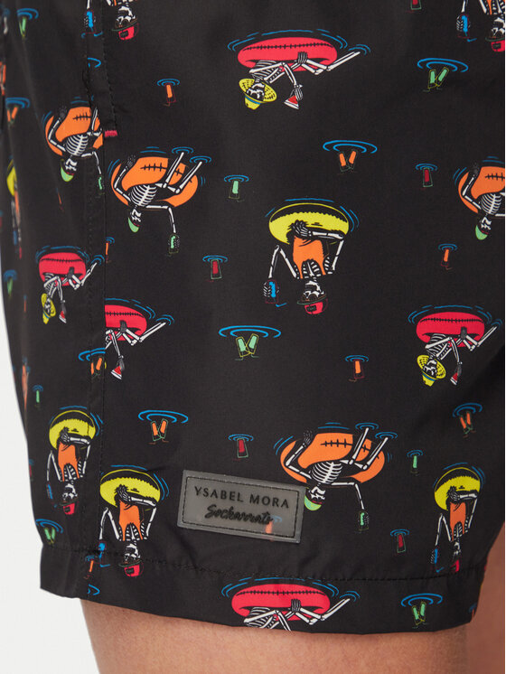 Ysabel Mora Ysabel Mora Pantaloni scurți pentru înot 90408 Negru Regular Fit