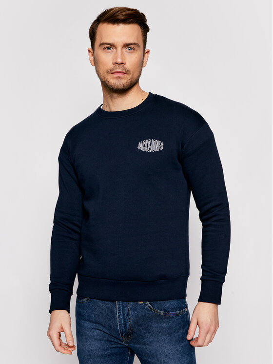 Felpa Preston 12192615 Blu scuro Relaxed Fit