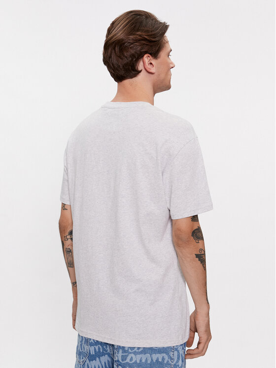 Tommy Jeans Tommy Jeans Футболка Small Flag DM0DM17714 Сірий Classic Fit
