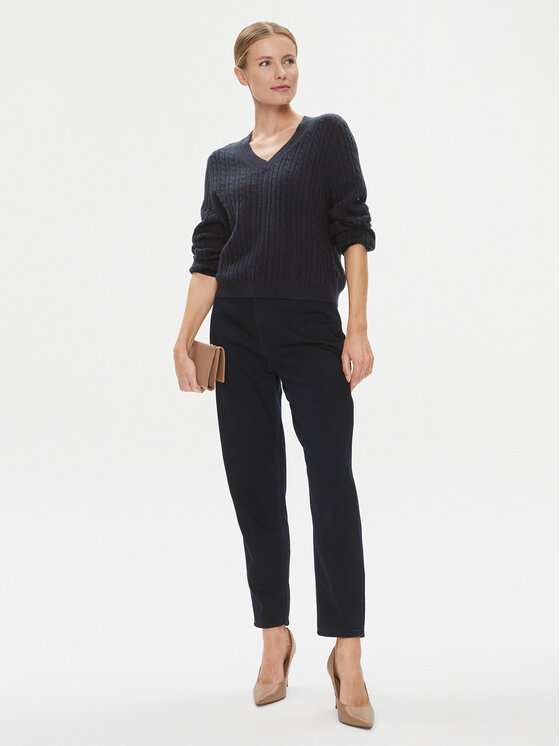 Tommy Hilfiger Tommy Hilfiger Пуловер WW0WW39887 Тъмносин Regular Fit