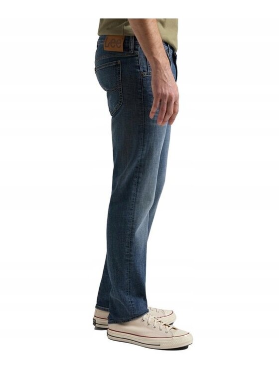 Lee Lee Jeansy DAREN ZIP FLY Niebieski Straight Fit
