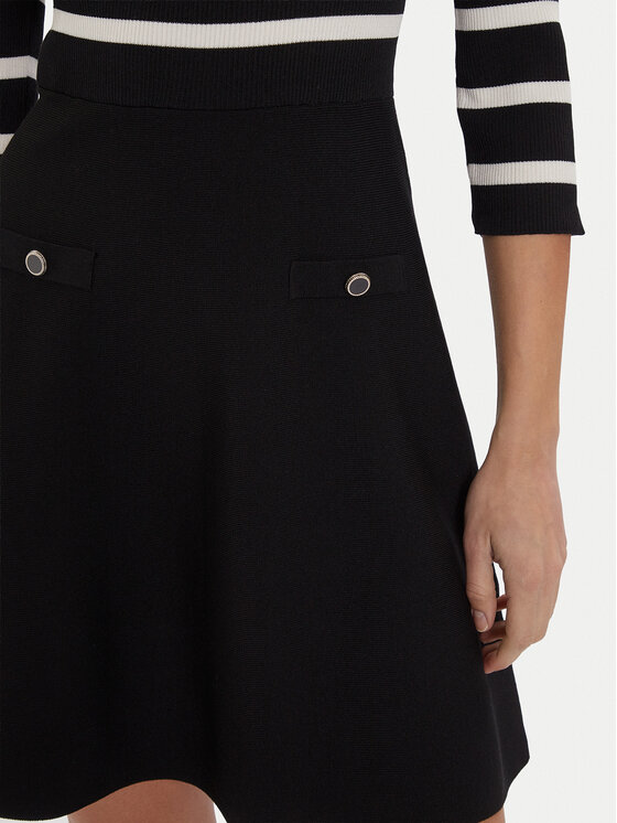 Morgan Morgan Strickkleid 252-RMPIA Schwarz Regular Fit