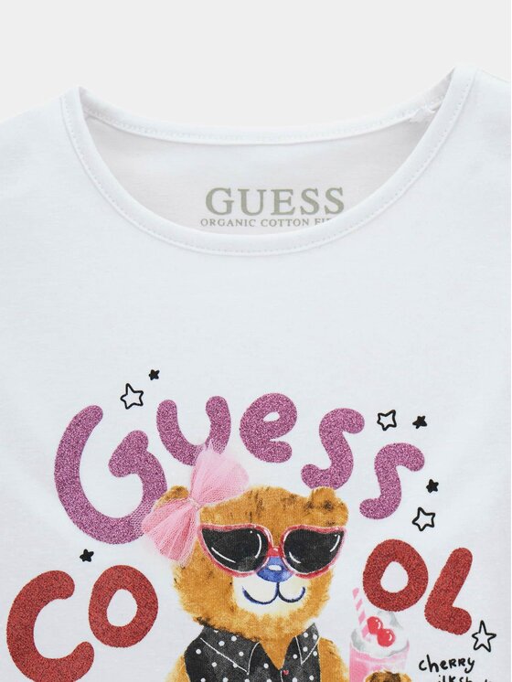 Guess Kids Guess Kids Τοπ 180204 Λευκό Classic Fit