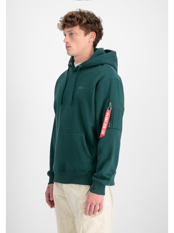 Alpha Industries Alpha Industries Bluza Air Force Hoodie Zielony Regular Fit