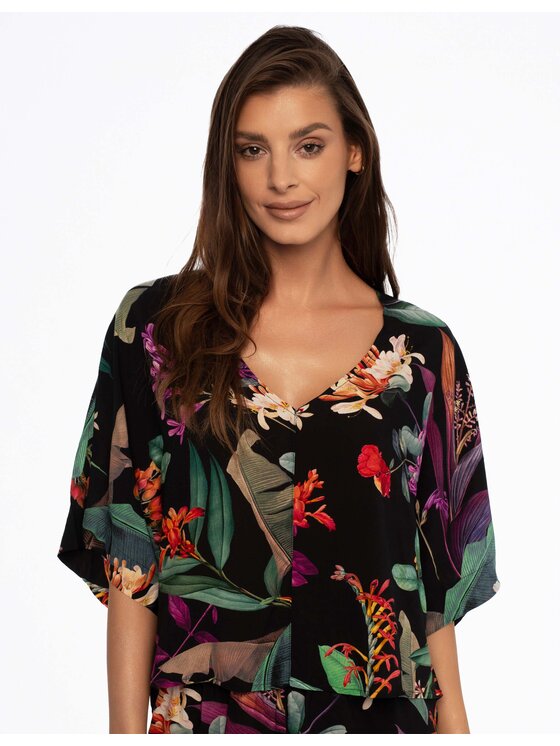 Esotiq Esotiq Piżama 41266-99X Czarny Regular Fit