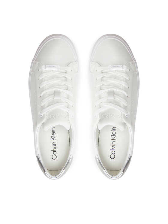 Calvin Klein Calvin Klein Superge Vulcanized Lace Up Lth HW0HW02134 Bela