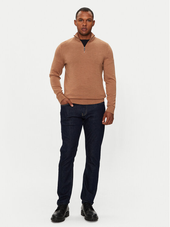 Calvin Klein Calvin Klein Sweter K10K110421 Brązowy Regular Fit