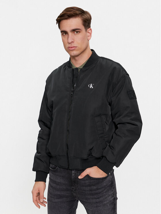 Calvin Klein Jeans Calvin Klein Jeans Μπόμπερ μπουφάν Bomber Jacket J30J324657 Μαύρο Regular Fit