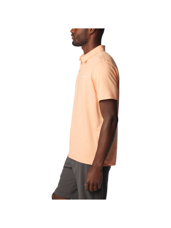 Columbia Columbia Polo Columbia Tech Trail Polo Shirt Pomarańczowy Regular Fit