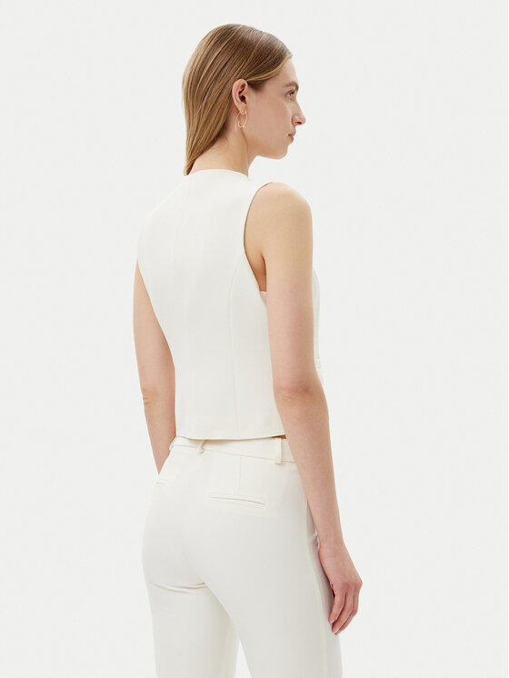 Maryley Maryley Жилет 25EB128/43VA Écru Regular Fit