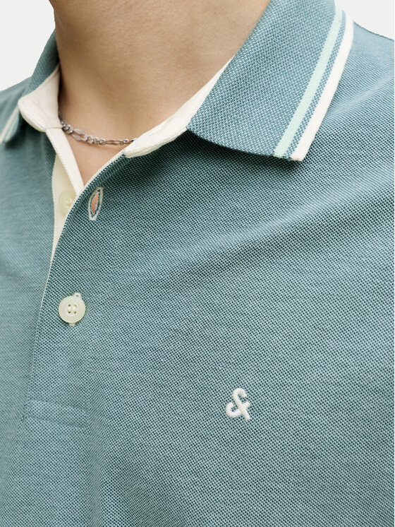 Jack & Jones Jack & Jones Polo Paulos 12136668 Zielony Regular Fit