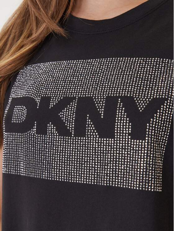 DKNY DKNY Tričko DJ6T1701 Čierna Regular Fit
